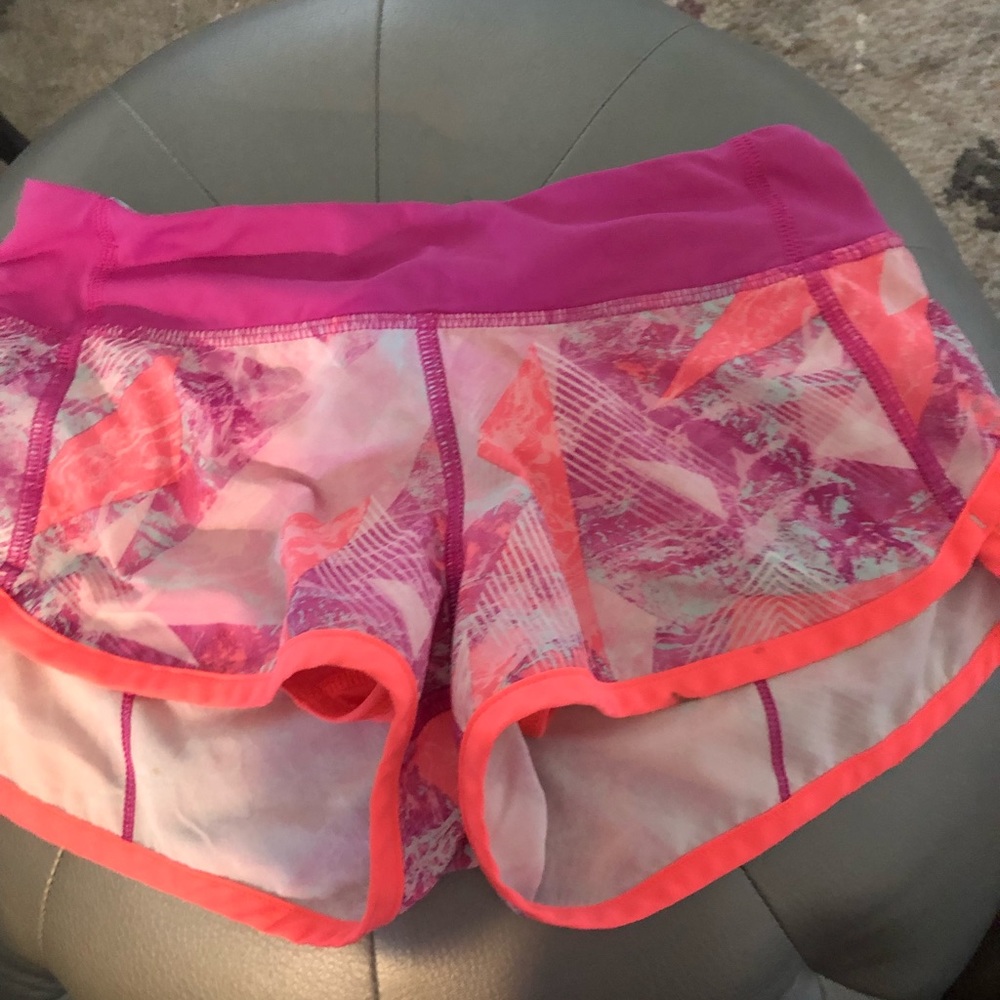 Pink Pattern Ivivva girls athletic shorts